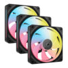 Corsair iCUE LINK LX120-R RGB 120mm PWM Reverse Fans Starter Kit 3-Pack