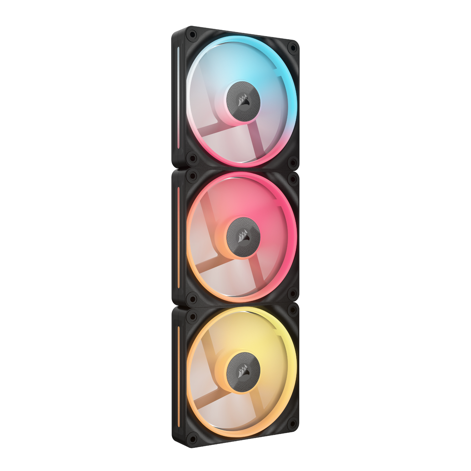 Corsair iCUE LINK LX120-R RGB 120mm PWM Reverse Fans Starter Kit 3-Pack - Image 4